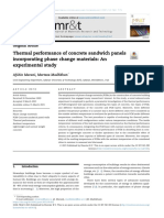 Thermal Performance of Concrete Sandwich Panels Incorporating Phase Change Materials: An Experimental Study