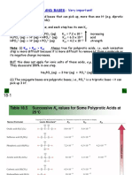 Polyprotic Acids and Bases: Very Important!: + 2 3 A 3 4 + 2 4 - A1 - 3 2 4 - + 4 2-A2 - 8 4 2 - + 4 3 - A3 - 13