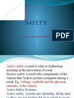 Safety: Active and Passive Safety