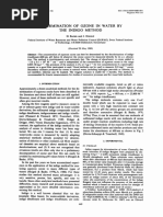 Determination of Ozone in Water by The Indigo Method: (Received 20 May 1980)