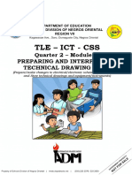 Tle - Ict - CSS: Quarter 2 - Module 3: Preparing and Interpreting Technical Drawing (Pitd)