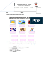 Evaluacion Diagnostica de Inglés 2°