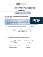 Examen Parcial - Tipo F - 202020