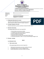 Department of Education: Learning Activity Sheets in Practical Research 1