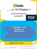 Class 12-Chapter 1: Electrostatics