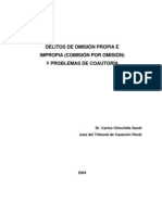 Delitos de Omisión Propia e Impropia y Problemas de Coautoría - Carlos Chinchilla