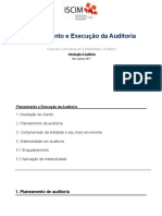 Plano de Auditoria