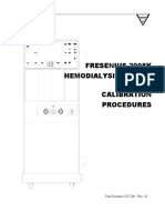 Fresenius 2008 Hemodialysis System - Calibration Procedures