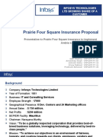 Prairie Four Square Insurance Proposal: Infosys Technologies LTD Growing Share of A Customer