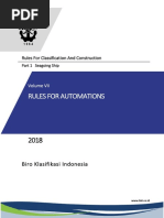 (Vol VII), 2018 Rules For Automations, 2018