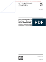 International Standard: Rolling Bearings - Tapered Roller Bearings - Boundary Dimensions and Series Designations