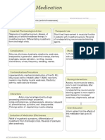 Medication: Expected Pharmacological Action Therapeutic Use