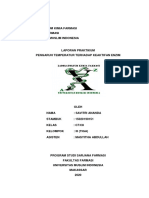 Laporan Pengaruh Temperatur Terhadap Keaktifan Enzim - Savitri Ananda 151