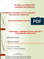 Diapositivas Diversidad y Diferencia en El Análisis y Solución de Conflictos 2020