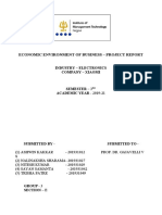 Economic Environment of Business - Project Report: Industry - Electronics Company - Xiaomi