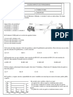 MATEMÁTICA - Atividade de Sondagem - 6º Ano.