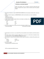 (Work Sheet) English Syntax