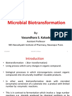 Microbial Biotransformation: Vasundhara S. Kakade