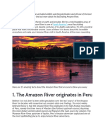 Amazon River Fascinating Facts