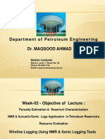 Week-02-Tuesday-02March2021-PBM5144 and PAM5143 - Formation Evaluation-Acoustic and NMR Logging Tools