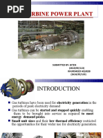 Gas Turbine Power Plant: Submitted By-Hiten (2K19/EE/113) Khursheed Aqueeb (2K19/EE/135)