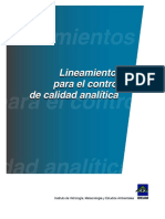 Lineamientos Control de Calidad Ideam