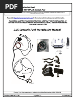 2.3L Controls Pack Installation Manual