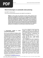 Green Technologies in Sustainable Urban Planning: Suaad Laffta