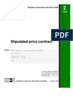 Stipulated Price Contract: Standard Construction Document CCDC