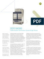 Cable Modem Termination System/Edge Router: Data Sheet