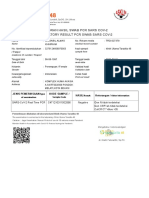 Laporan Hasil Swab PCR Sars Cov-2 Laboratory Result PCR Swab Sars Cov-2