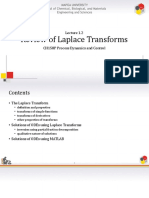 1.2 Review of Laplace Transforms