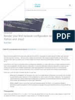 Render Your First Network Configuration Template Using Python and Jinja2