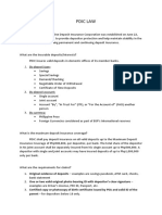 Pdic Law: 1. by Deposit Type