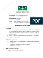 Estudo Dirigido - Conceito de Tensão e Deformação