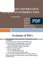 Corporate Governance in Psus-An Introduction: Presented by