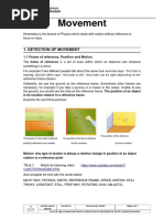 Detection of Movement