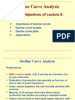 Decline Curve Analysis: Learning Objectives of Lecture 8