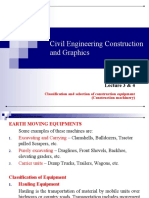 Lecture 3 & 4 Classification and Selection of Construction Equipment-1 (Construction Machinery)