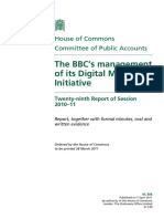 The BBC's Management of Its Digital Media Initiative: House of Commons Committee of Public Accounts