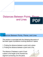 LEC6 - Distances Between Points and A Line and Surfaces in Space