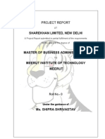 Sharekhan Limited, New Delhi: Project Report