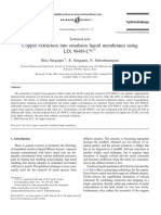 Copper Extraction Into Emulsion Liquid Membranes Using LIX 984N-C