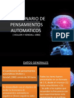 Cuestionario de Pensamientos Automaticos