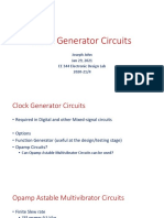 JJ-Clock Generator Circuits