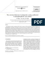 The Corrosion Behaviour of Polypyrrole Coating Synthesized in Phenylphosphonic Acid Solution