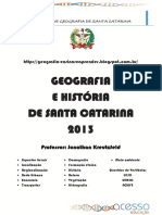 A Apostila de Geografia de Santa Catarin