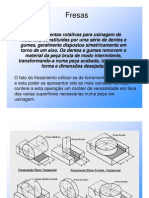 Tipos de Fresas e Processos de Fresamento