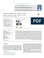 Constitutive Models For Fibre Reinforced Soil Bricks