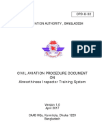 02-CPD-8-02, Civil Aviation Procedure Document On Airworthiness Inspector Training System-Min